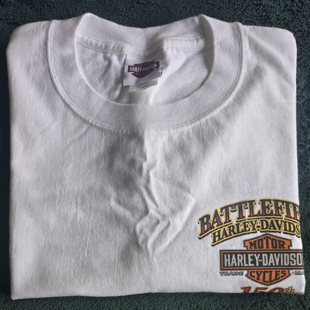 Harley-Davidson White Short Sleeve Tee